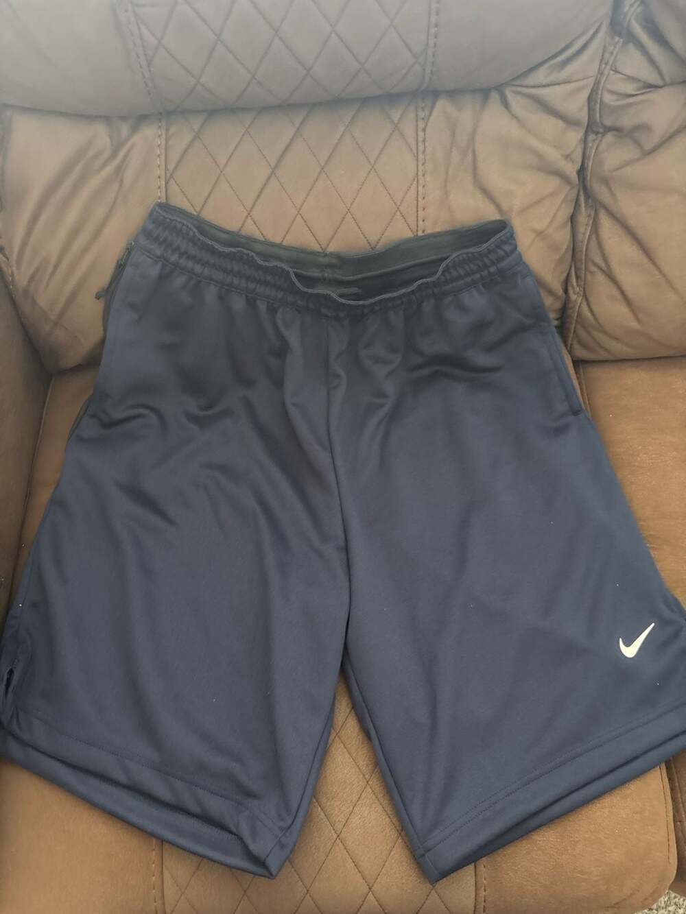 Nike Dri-Fit Athletic Shorts Navy Blue Size Large Tall - Picture 5 of 8